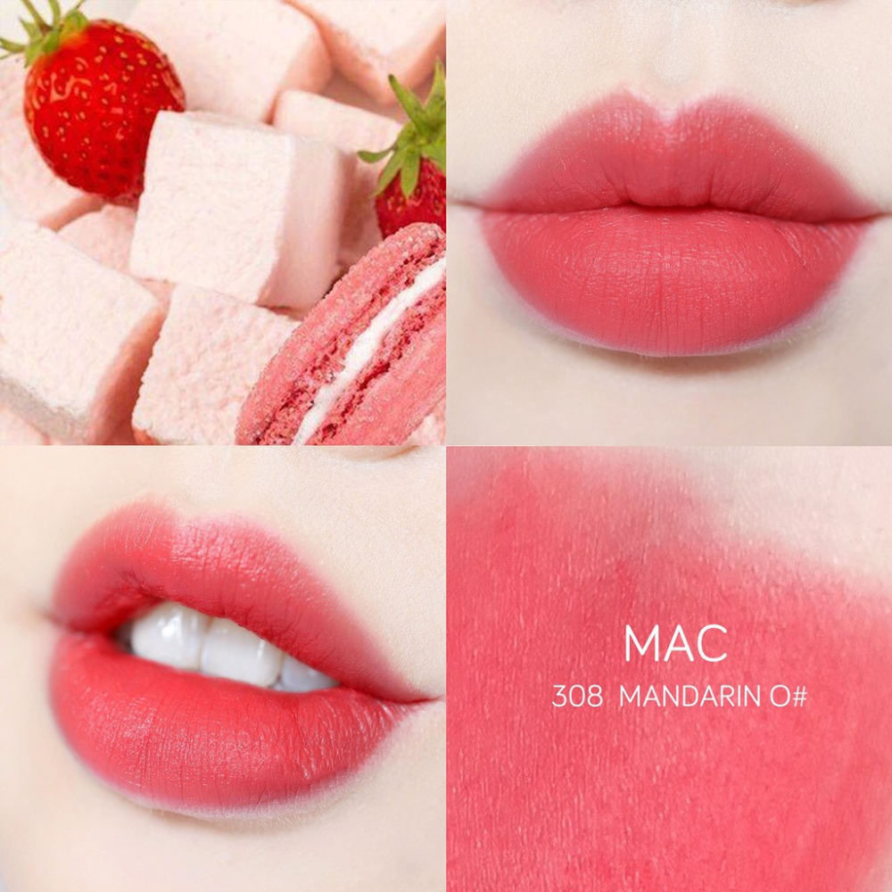MAC Powder Kiss Lipstick 3g #308 Mandarin O  , MAC Powder Kiss Lipstick 3g #308 Mandarin O   ราคา , MAC Powder Kiss Lipstick 3g #308 Mandarin O   รีวิว